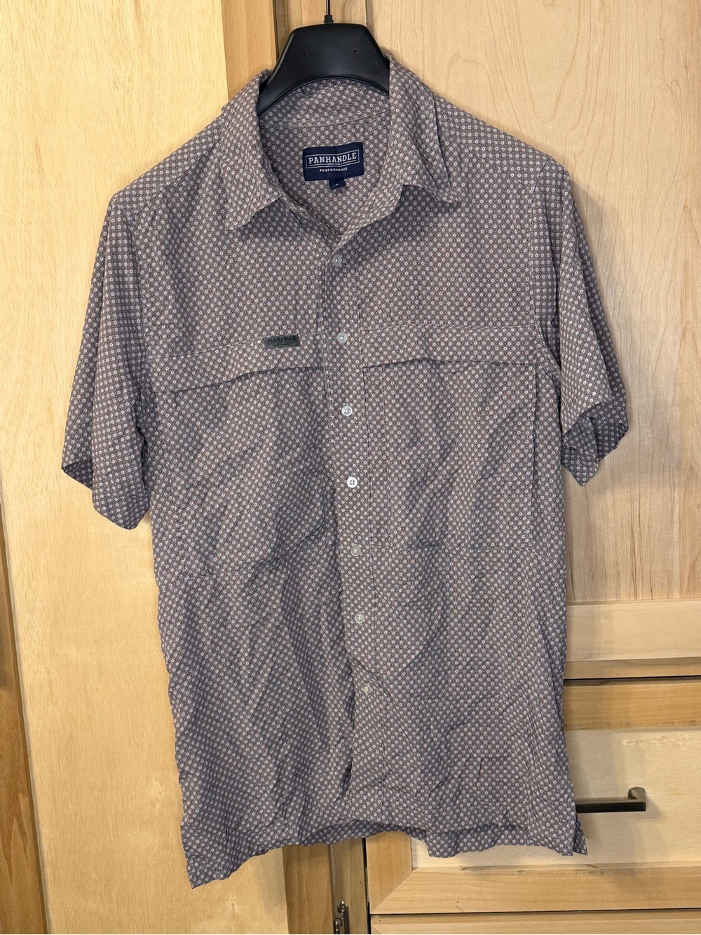Panhandle Western fishing style breathable Men's Short Sleeve Dress Shirt